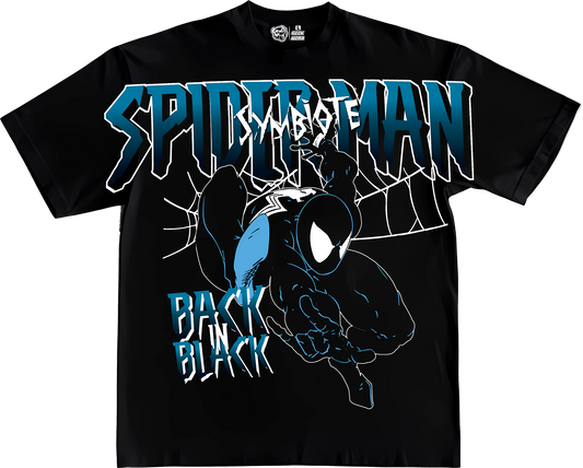 OVERSIZE SPIDERMAN BACK IN BLACK