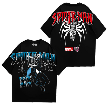 OVERSIZE SPIDERMAN BACK IN BLACK