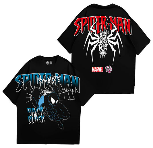 OVERSIZE SPIDERMAN BACK IN BLACK