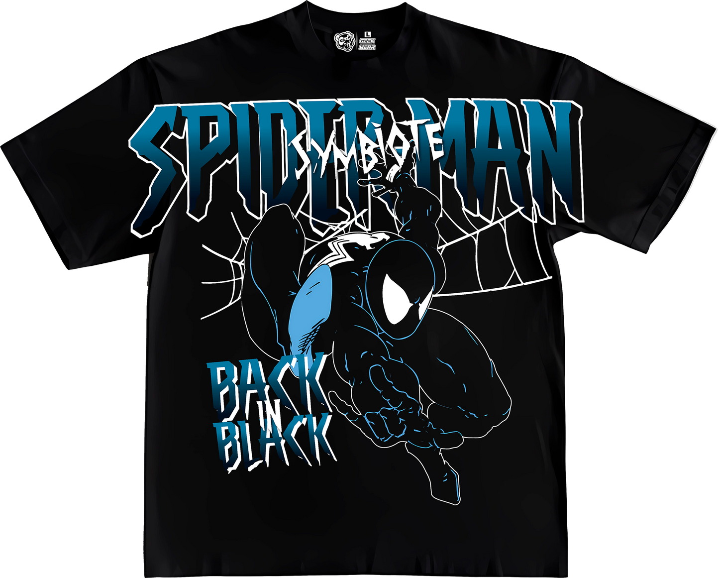 OVERSIZE SPIDERMAN BACK IN BLACK